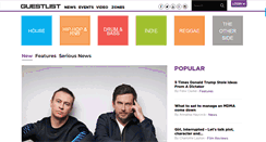 Desktop Screenshot of guestlist.net