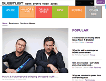 Tablet Screenshot of guestlist.net